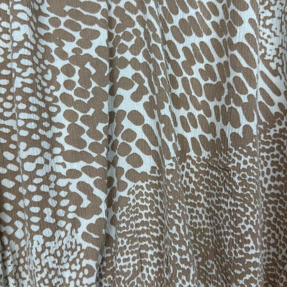 Express V-Neck Tulip Sleeve Blouse Elastic at Waistline Sz Small Snake print - Picture 4 of 9